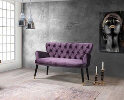 Vegas İki Yerli Divan Mor - Vistaso Concept