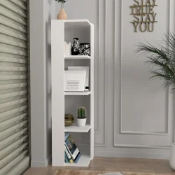 Venita Künc Kitab Rəfi - Ağ - 1