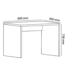 Vento Çalışma Masası - Ağ - Modev (1)