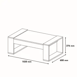 Venüs Jurnal Masası - Cəviz/Krem - 3
