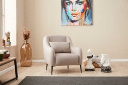 Venüs Kreslo Krem - Evdebiz