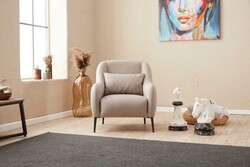 Venüs Kreslo Krem - Evdebiz (1)