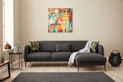 Venüs Yataqlı Açılan Künc Divan Antrasit Sağ - Evdebiz