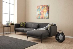 Venüs Yataqlı Açılan Künc Divan Antrasit Sağ - Evdebiz (1)