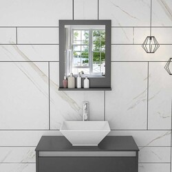 Verona Güzgü 45 cm *60 cm - Antrasit - Bluecape (1)