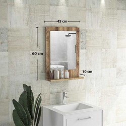 Verona Güzgü 45 cm *60 cm - Ceviz - Bluecape (1)