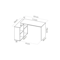 Victor Çalışma Masası - Meşə - Decoroom Collection (1)
