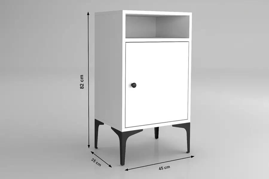 Vio Dolablı Tumba - Qara - 5