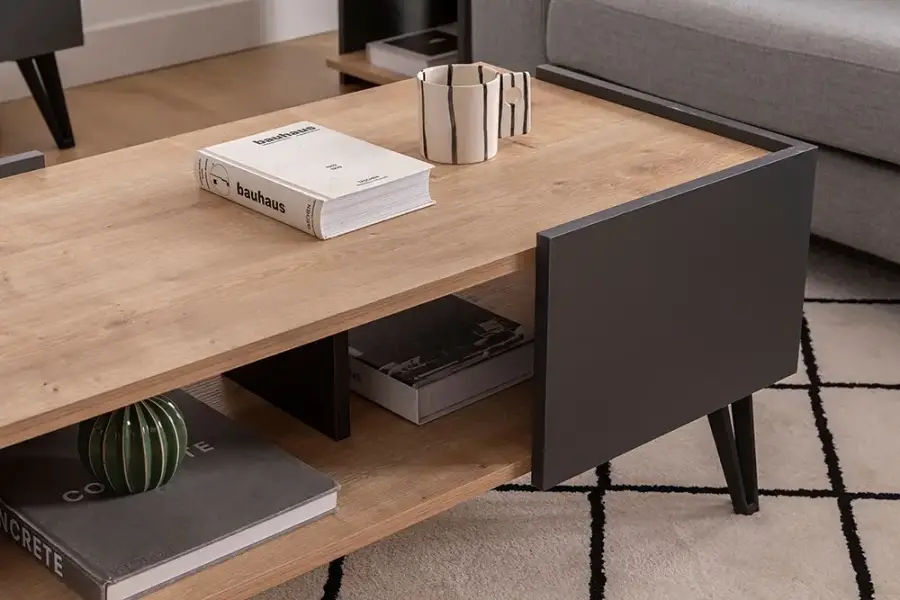 Viper Jurnal Masası - Meşə/Antrasit - 3
