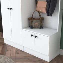 Vital Dəhliz Dolabı - Ağ - 4