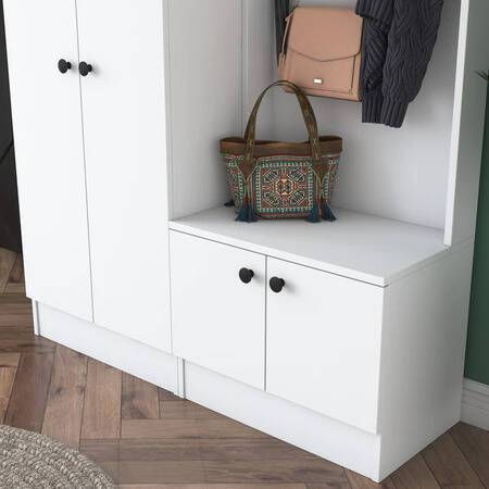 Vital Dəhliz Dolabı - Ağ - 4