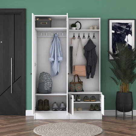 Vital Dəhliz Dolabı - Ağ - 5