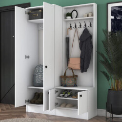 Vital Dəhliz Dolabı - Ağ - 6