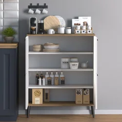 Vitra 4 Qapılı Mətbəx Dolabı - Ağ/Meşə - 3
