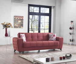 Vivo Üç Yerli Divan - Kiremit - Modev