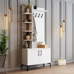 Viyana D Dəhliz Dolabı - Ağ - Modev (1)