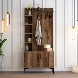 Viyana D Dəhliz Dolabı - Cəviz - 1