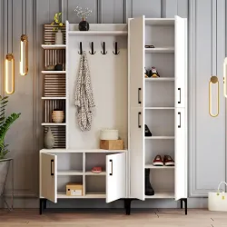 Viyana Da Dəhliz Dolabı - Ağ - Modev (1)