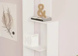Wand Kitab Rəfi - Ağ - 2