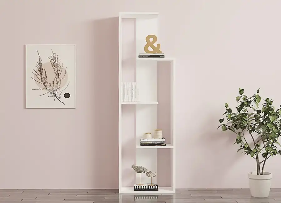Wand Kitab Rəfi - Ağ - 3