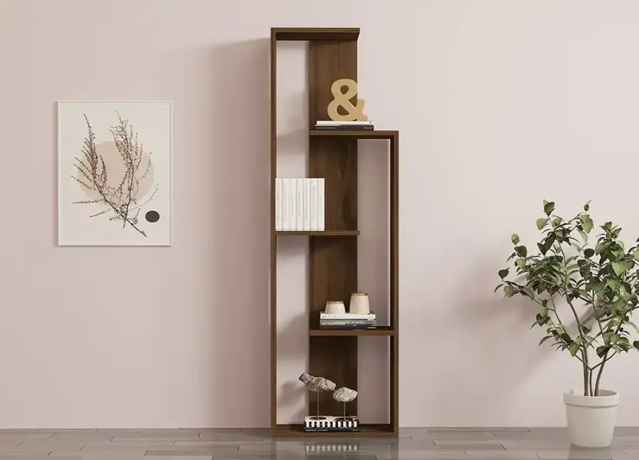 Wand Kitab Rəfi - Cəviz - 3