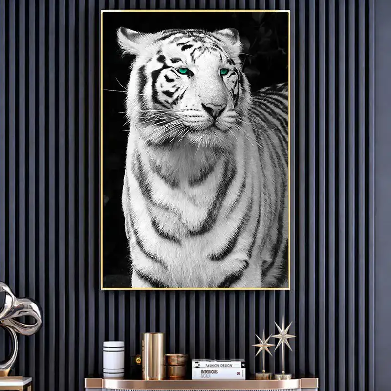 White Tiger Kətan Tablo TB1263 - 1