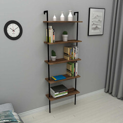 Willis Kitab Rəfi - Cəviz/Qara - Modev (1)