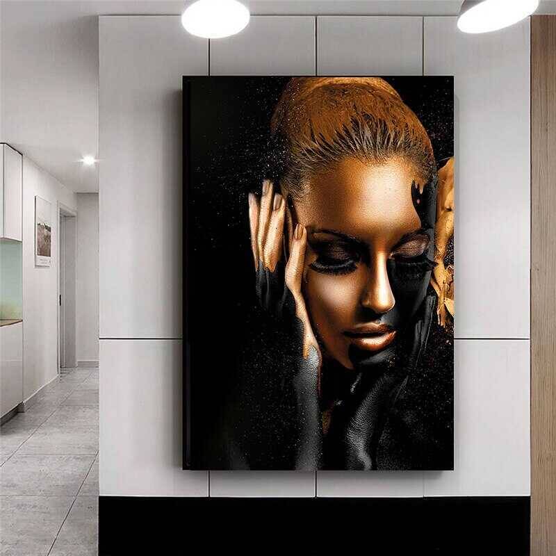 Woman Face Art Kətan Tablo TB1358 - 1