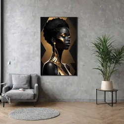 Woman with Gold Chain Kətan Tablo TB2069 - 2