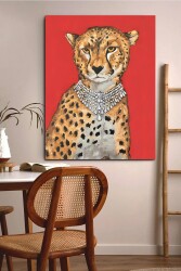 Yağlı Boya Görünümlü Kaplan Kətan Tablo - Markaev