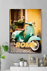 Yeşil Motor Kanvas Tablo - Markaev
