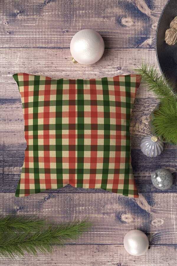 Yılbaşı Christmas Temalı 4'lü Yastıq Üzü1041 - 4