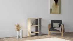 Yonca Kitab Rəfi - Meşə/Antrasit - Decoroom Collection