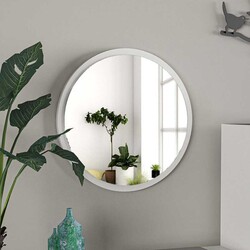 Yuvarlak Güzgü 45 cm - Beyaz - Bluecape (1)