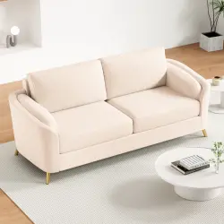 Zaheer 3 Yerli Divan - Bej - Decore Mobilya (1)