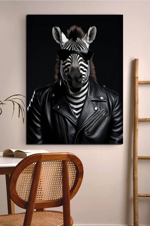 Zebra Portresi Canvas Tablo - 1