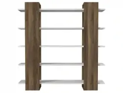 Zoryn Kitab Rəfi - Ağ/Cəviz - Modev (1)