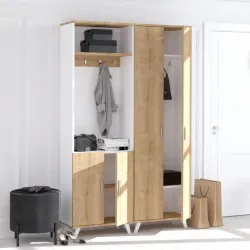 Zümrüd Güzgülü Asılqanlı Dəhliz Dolabı - Meşə - Decoroom Collection (1)